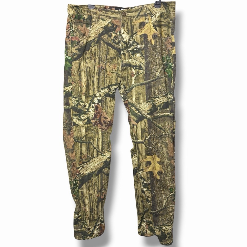 Mossy Oak Camo Jeans Men 38x32 Break Up Straight Leg Pants Y2K Skater 5 Pocket